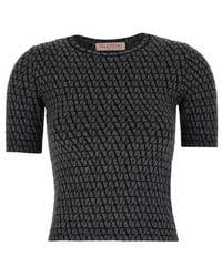 Valentino - Toile Iconographe Knitted Top - Lyst