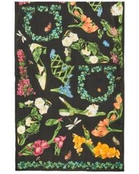 Ferragamo - Eden Shoes Print Silk Scarf - Lyst