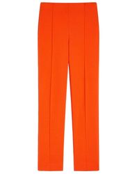 Sportmax - Mid-Rise Cropped Trousers - Lyst