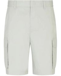 ARMANI EXCHANGE - Twill Cargo Shorts - Lyst