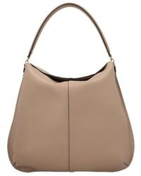 Tod's - Logo Plaque Shoulder Bag - Lyst