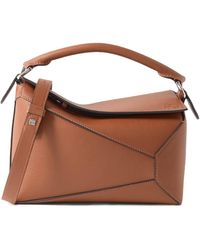 Loewe - Puzzle Edge Small Textured-Leather Shoulder Bag - Lyst