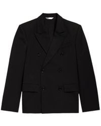 Balenciaga - Double-Breasted Peak-Lapel Blazer - Lyst