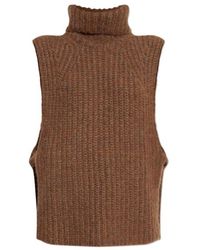 Isabel Marant - Turtleneck Ribbed Vest - Lyst