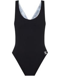 Off-White c/o Virgil Abloh - Logo-Appliqué Swimsuit - Lyst