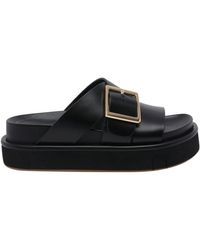 Paloma Barceló - Paloma Barceló Demi Platform Flat Sandals - Lyst