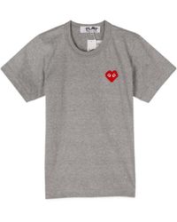 COMME DES GARÇONS PLAY - Logo Round Neck T-Shirt - Lyst
