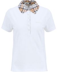 Barbour - Short-Sleeved Button-Front Polo Shirt - Lyst
