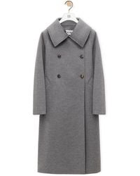 Loewe - Double-Breasted Coat - Lyst