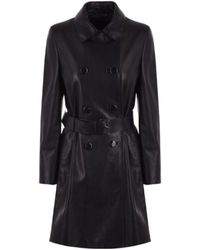 Giorgio Armani - X 10 Corso Como Leather Trench Coat - Lyst