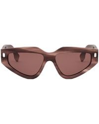 Fendi - Eyewear Cat-Eye Frame Sunglasses - Lyst