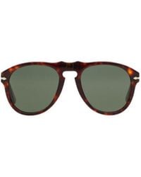Persol - Oval Frame Sunglasses - Lyst