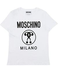 Moschino - Logo Details Short-Sleeved T-Shirt - Lyst