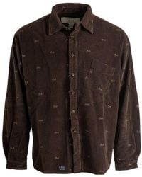 ERL - Embroidered Corduroy Shirt - Lyst