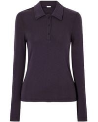 Agolde - Stretch-Lyocell Polo Shirt - Lyst