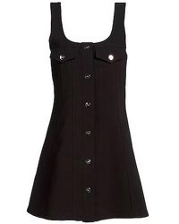 Ganni - Sleeveless Solid Color Dress - Lyst