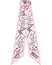 Prada - Pattern-Printed Scarf - Lyst