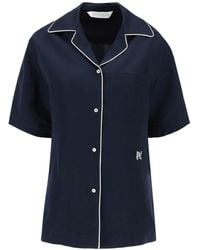 Palm Angels - Logo Embroidered Short-Sleeved Shirt - Lyst