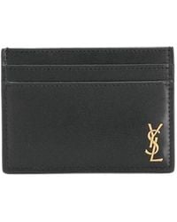 Saint Laurent - Tiny Cassandre Credit Card Case - Lyst