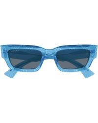 Gucci - Eyewear Rectangular Frame Sunglasses - Lyst