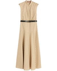 Max Mara - Printed Poplin Shirt Dress - Lyst