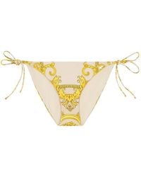 Versace - La Coupe Des Dieux Tie Fastened Bikini Bottoms - Lyst