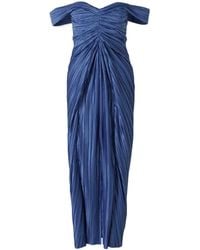 Cult Gaia - Off-The-Shoulder Pleated Midi Dress - Lyst