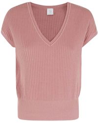 Eleventy - Sleeveless V-Neck Top - Lyst