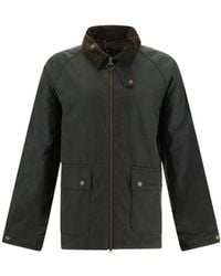 Barbour - Bedale Corduroy-Collar Short Jacket - Lyst