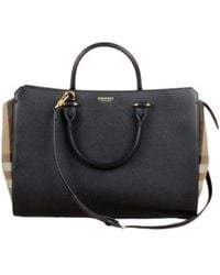 Burberry - Double Handle Shoulder Bag - Lyst