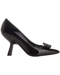 Ferragamo - Logo High Heels - Lyst