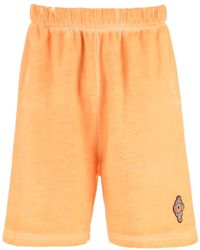 Marcelo Burlon - County Of Milan Logo-Embroidered Shorts - Lyst