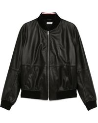 Bally - Leather Bomber Jacket - Lyst