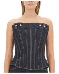 McQueen - Strapless Bustier Top - Lyst