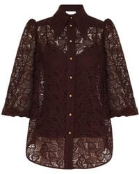 Zimmermann - Illustration Lace Blouse - Lyst