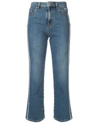 MSGM - Logo Detail Jeans - Lyst