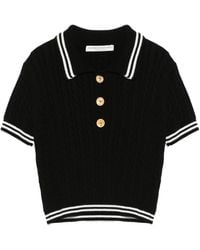 Alessandra Rich - Braided Polo Shirt - Lyst
