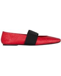 Givenchy - Sliced Square Ballerinas - Lyst