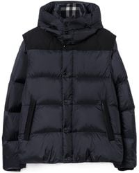Burberry - Logo-Patch Padded Jacket - Lyst