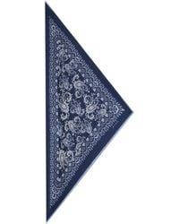 Etro - Silk Scarf With Paisley Motif And Pegaso - Lyst