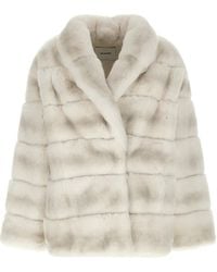 Yves Salomon - Quilted Fur Coat - Lyst