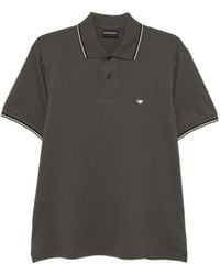 Emporio Armani - Buttoned Polo Shirt - Lyst