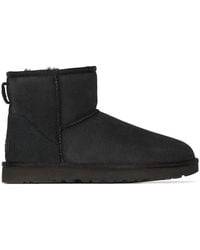 UGG - Classic Mini Ii Logo-Patch Ankle Boots - Lyst