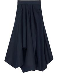 Givenchy - Paris Signature Embroidered Cotton Mini Skirt With Back Zip - Lyst