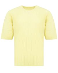 Homme Plissé Issey Miyake - Homme Plissé Issey Miyake Monthly Colors May Pleated T-Shirt - Lyst