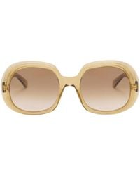 Loewe - Mini Anagram Steps Square Sunglasses - Lyst