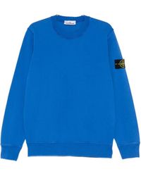 Stone Island - Logo Patch Crewneck Sweatshirt - Lyst