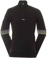 BOSS - Sweat 1 Half-Zip Sweatshirt - Lyst