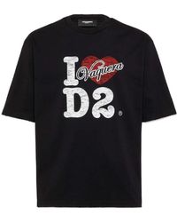 DSquared² - X Vaquera Destroyed Loose Fit T-Shirt - Lyst