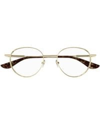 McQueen - Eyewear Round Frame Glasses - Lyst